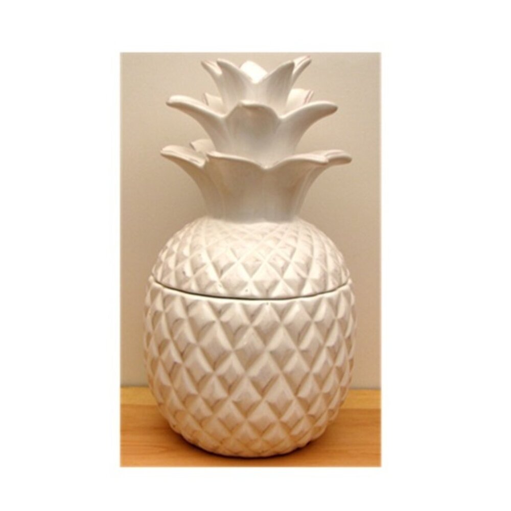 Ceramic Pineapple Cookie Jar 10 3/4" tall 17316